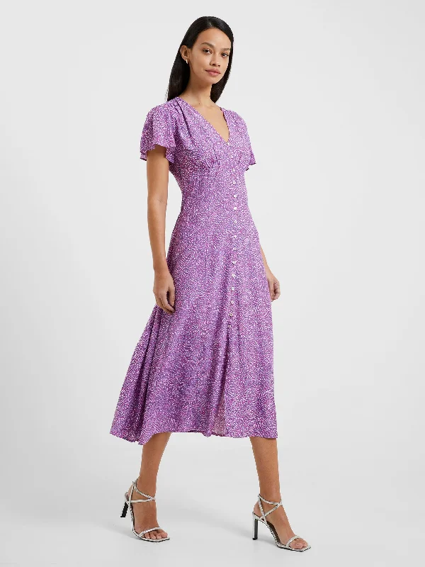 Bernice Eco Delphine V-Neck Midi Dress