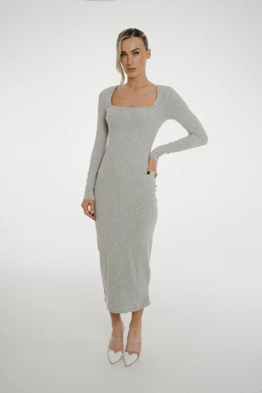 Kate Midi Dress In Grey