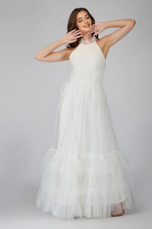 Safa Bridal Tulle Gown in Ivory