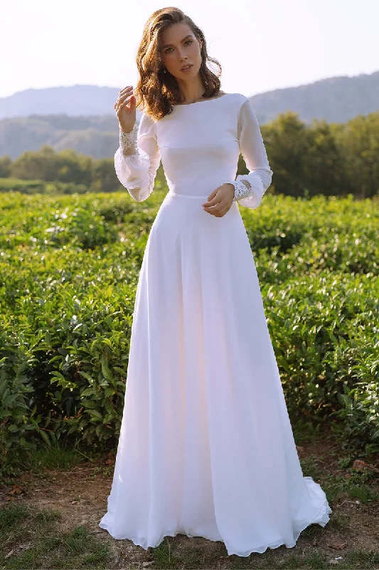 Endless Love Long Sleeve A-line Wedding Dress