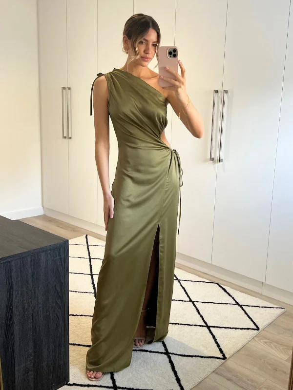 Jovie Cut Out Maxi Dress / Green