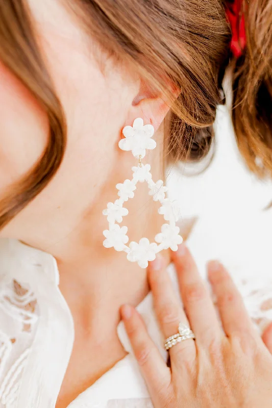 Bianca Earrings - White Shell