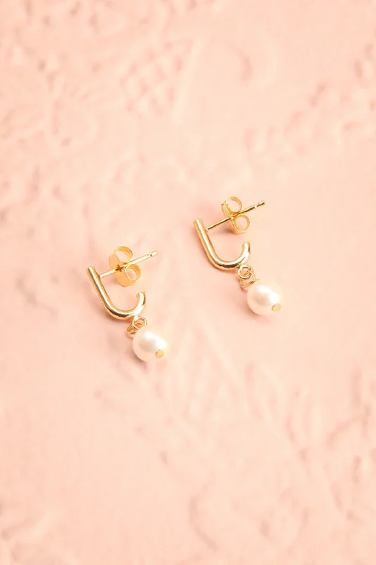 Charline Pearl | Pendant Earrings