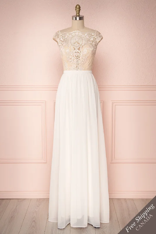 Halide Ivory | Chiffon Bridal Dress