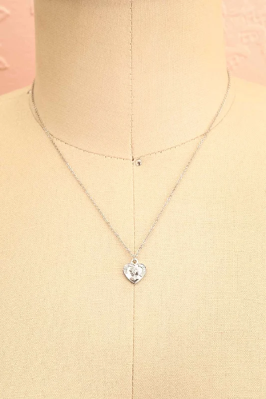 Latty Silver | Heart Pendant Necklace