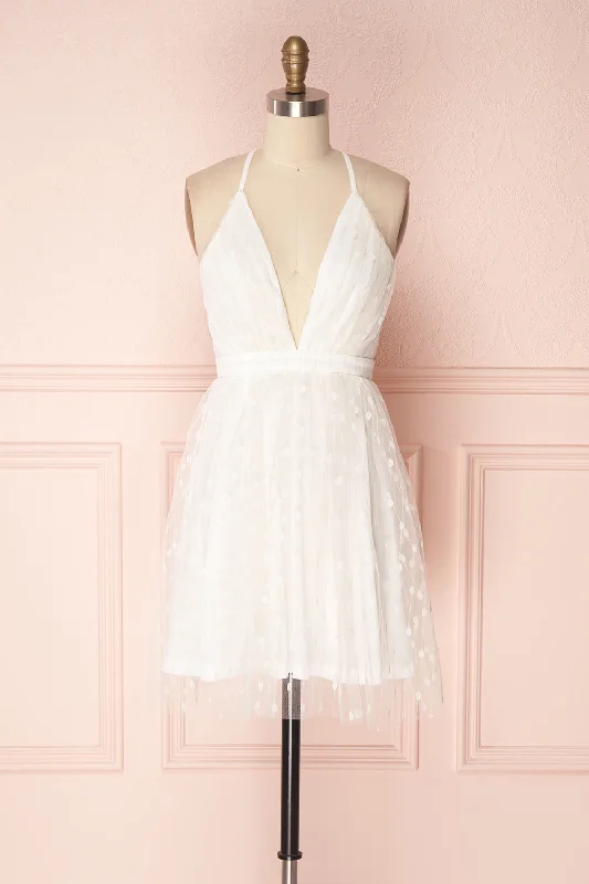 Lenore | White Tulle Dress