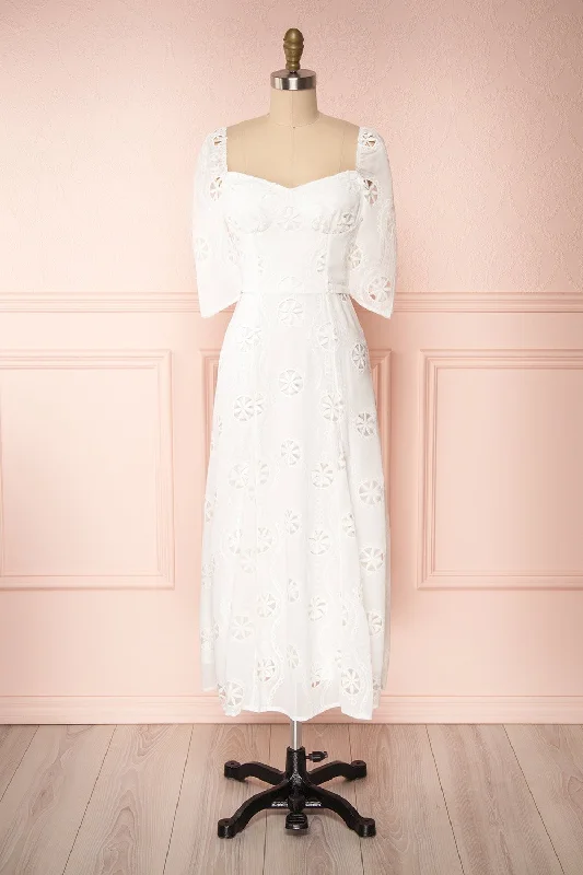 Mirabella | Embroidered White Dress